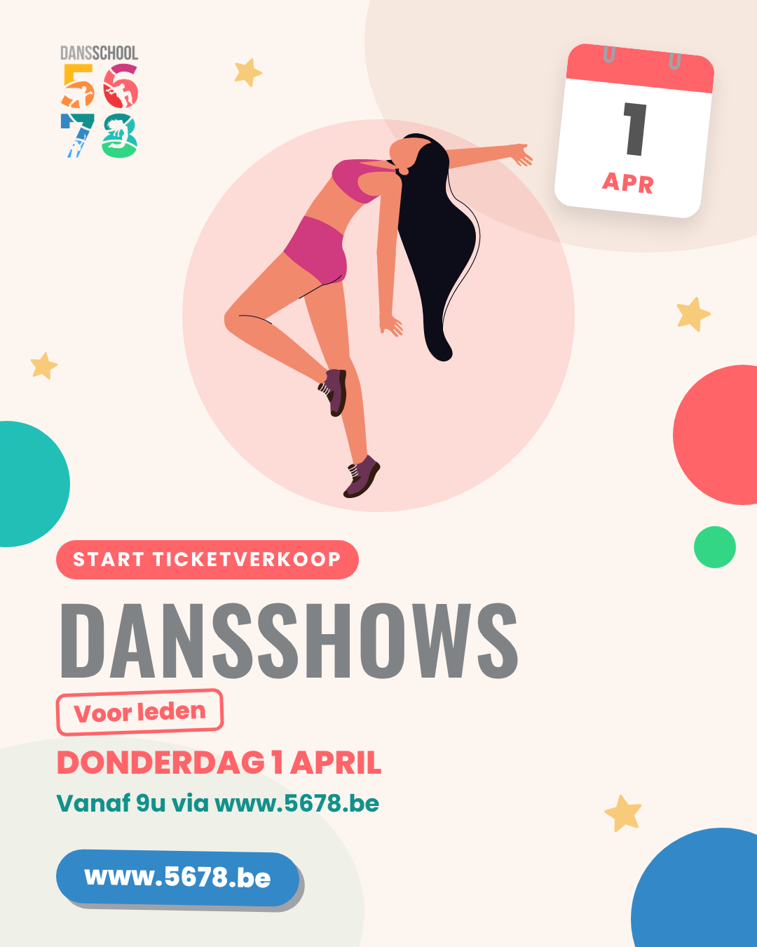 5678 ticketverkoop dansshows leden