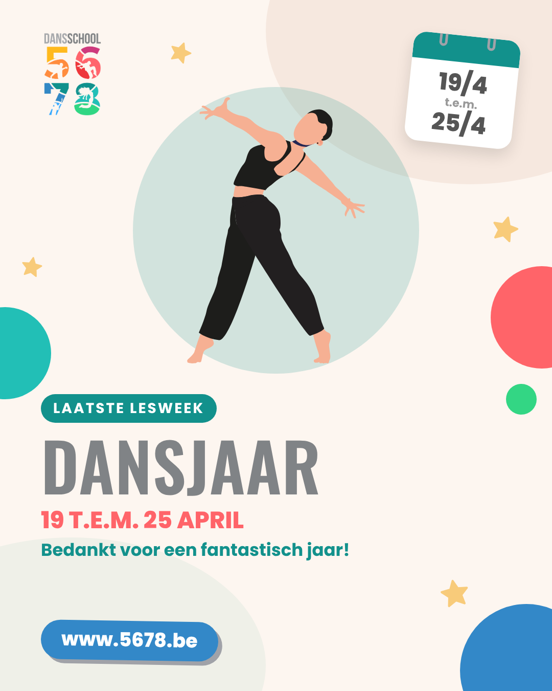 5678 laatste lesweek dansjaar
